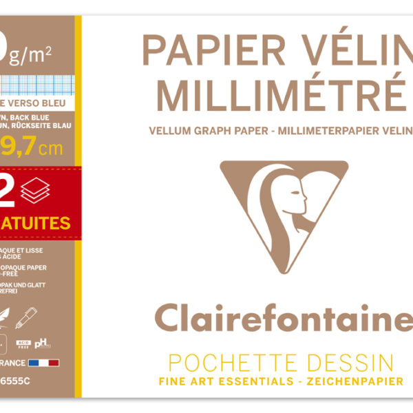 Clairefontaine millimeterpapier, DIN A4, actiepak