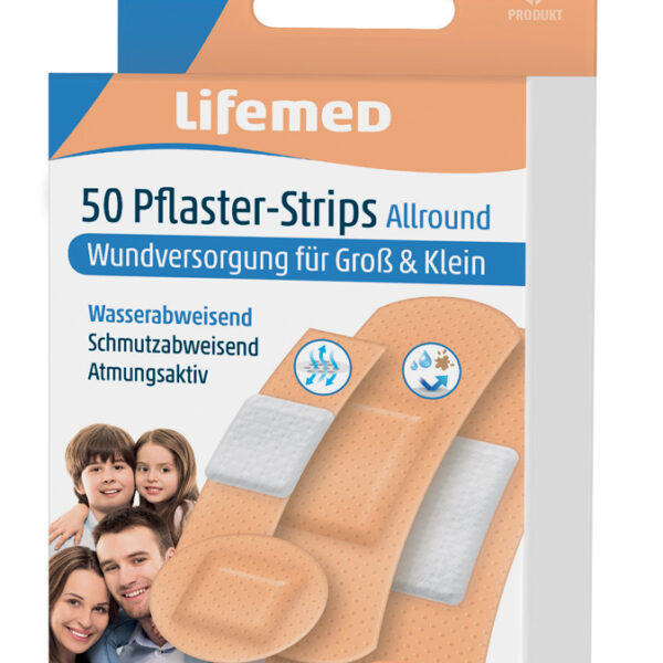 Lifemed Wondpleisters 'Allround', huidskleur, 50 stuks