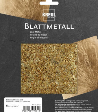 Goudkleurige metaalvlokken