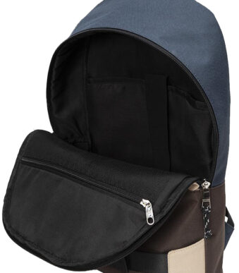 BESTLIFE Notebook-rugzak - stedelijk model, blauw/beige/bruin