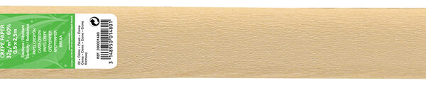 Crêpepapier-rol, 32 g/m², crèmekleurig