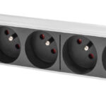 Stekkerdoos 8 uitgangen met schakelaar, 1 HE