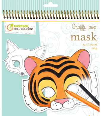 My Mandarine kleurboek voor maskers - dieren