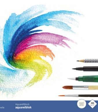 Kangaro Aquarelpapier blok, 240 x 320 mm, 16 vellen