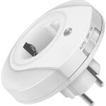 LogiLink LED-geleidingslicht met wandcontactdoorvoer, wit.