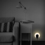 LogiLink LED-geleidingslicht met wandcontactdoorvoer, wit.