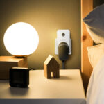 LogiLink-adapter met schemersensor, wit.