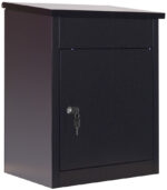 Pakketbrievenbus Phoenix, met cilinderslot, zwart