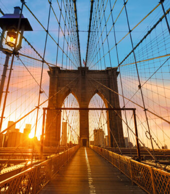 Wall Art 'Brooklyn Bridge', van acrylglas