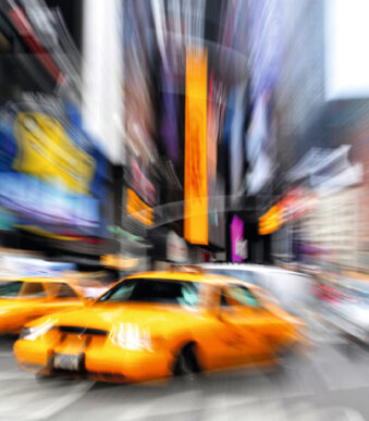 Acryl wanddecoratie 'Manhattan Taxi'