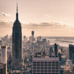 Wandpaneel 'Winter in New York', plexiglas