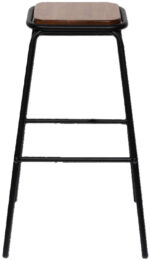 PAPERFLOW barkrukken Oslo - set van 2 - metalen frame zwart