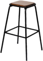 PAPERFLOW barkrukken Oslo - set van 2 - metalen frame zwart