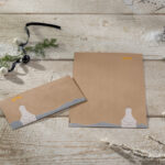 Kerstomslag 'IJsbeer met vallende ster'