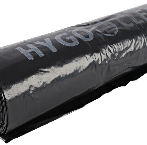 HYGOCLEAN afvalzak, zwart, 240 liter, van LDPE, 60 my