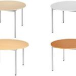 SODEMATUB Universaltisch 120ROMA, 1.200 mm, kirschbaum/alu