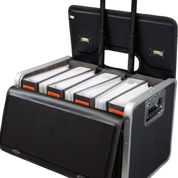 Alassio - Attachékoffer - Imitatieleer - Zwart