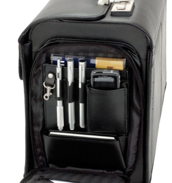 Alassio Pilotenkoffer ´VERONA´, leer, zwart