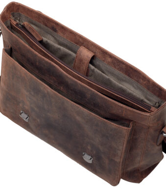 Schoudertas 'Cloud', met laptopvak, bruin