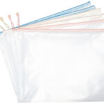 djois Ritssluiting documentenhouder - pastelkleur, A3-formaat, PVC