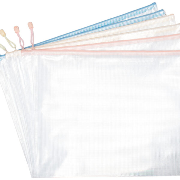 djois Ritssluiting documentenhouder - pastelkleur, A3-formaat, PVC