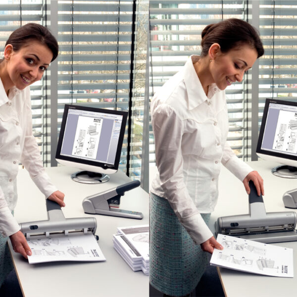 LEITZ meergatsperforator AKTO, ponscapaciteit: 30 vel, zilver