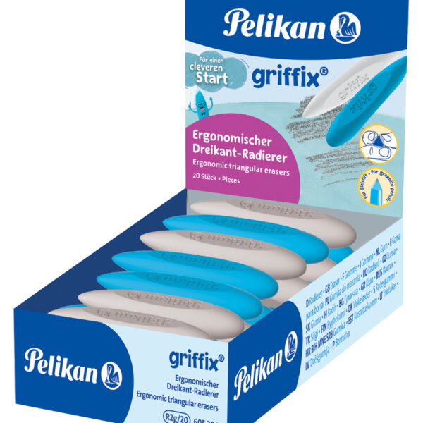 Pelikan griffix driehoekig vlakgum, 20 stuks in display
