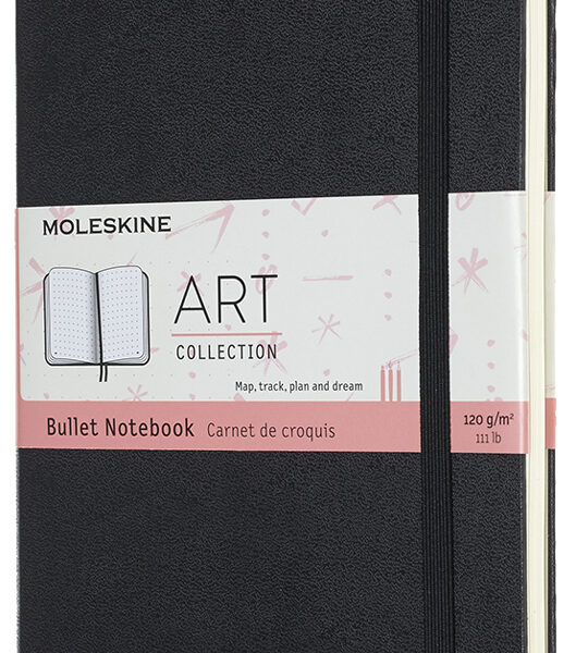 MOLESKINE schetsboek Bullet Notebook,L/A5, 120g/m2, zwart