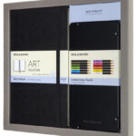 MOLESKINE schetsset aquarel, schetsboek L/A5 + 12 potloden