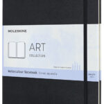 Moleskine aquarelnotitieboek, 200g/m², hardcover, zwart