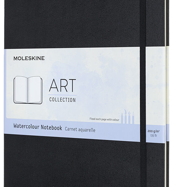 Moleskine aquarelnotitieboek, 200g/m², hardcover, zwart
