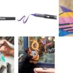 Sharpie acrylmarker met penseelpunt, zwart