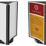 deflecto tafelstandaard, draaibaar, 3-zijdig, DIN A5