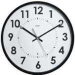 CEP Orium Abyliss radiografische wandklok, quartz, stil, zwart