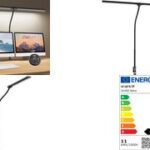 CEP LED bureaulamp ALBATROSS met klemvoet, zwart