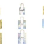 folia Papieren draagtassen goudkleurig glanzend, maat M