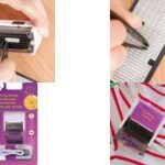 AVERY Textielstempel set, 3-regelig, wit