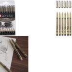 SAKURA Fineliner PIGMA MICRON, set van 8 stuks, zwart