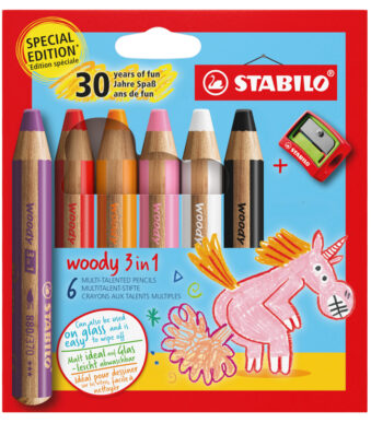 Stabilo houtpolymeer 3-in-1 gekleurde potloden - eenhoornhoes