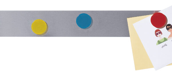 Magneetstrip, 50 x 500 mm, zelfklevend, zilver