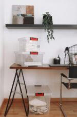 EDA CLiPSTOCK opbergbox, 30 liter, PP, transparant