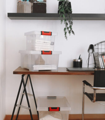 EDA CLiPSTOCK opbergbox, 30 liter, PP, transparant