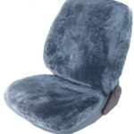 IWH Autohoezen van lamsvacht, antraciet