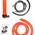 IWH Lucht- en sifonpomp, zwart/rood