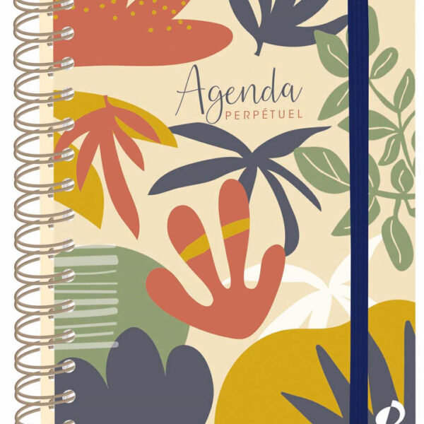 QUO VADIS Eeuwigdurende agenda Eterny, 150 x 210 mm, Bloemen