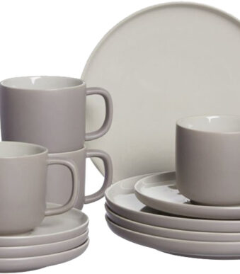 Ritzenhoff & Breker Koffieservies JASPER, taupe, 12-delig