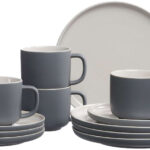 Ritzenhoff & Breker koffieservies JASPER, grijs, 12-delig