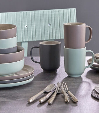 Ritzenhoff & Breker koffieservies JASPER, grijs, 12-delig