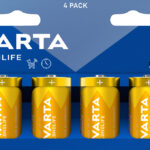 VARTA Longlife Alkaline Batterijen, Mono (D), 4 stuks