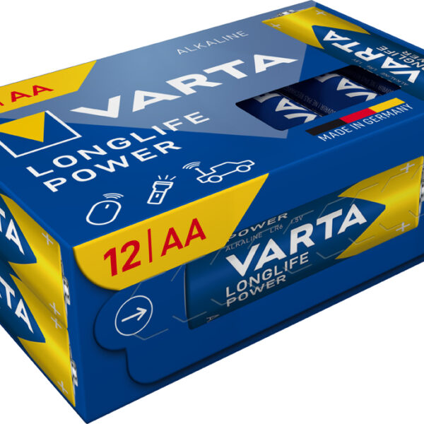 VARTA Alkaline Batterijen Longlife Power, AA Mignon, 12 stuks